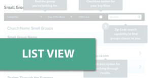 Small Group Finder thumbnail list