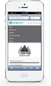 Emergence Church Mobile Site